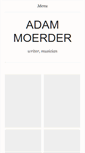 Mobile Screenshot of adammoerder.com