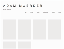 Tablet Screenshot of adammoerder.com